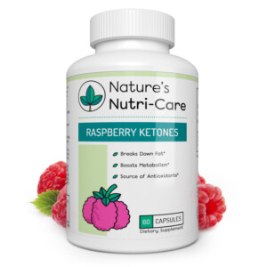 Nature's Nutri-Care Pure Raspberry Ketones - 500 mg - 60 Capsules - Metabolism Booster Weight Loss Supplement - Made in USA