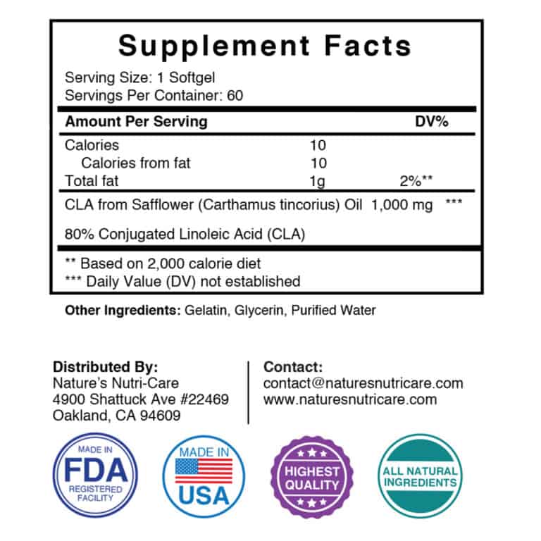 Safflower Oil Weight Loss Nature’s NutriCare