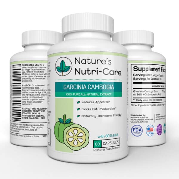 Nature's Nutri-Care Garcinia Cambogia helps control cravings so you eat less naturally without feeling hungry. Begin your journey to a slimmer you!