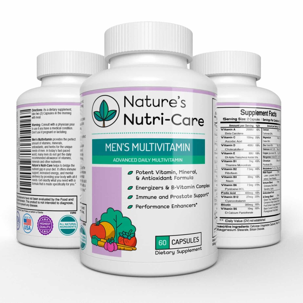 Multivitamin For Men, Essential Vitamins Nature’s NutriCare