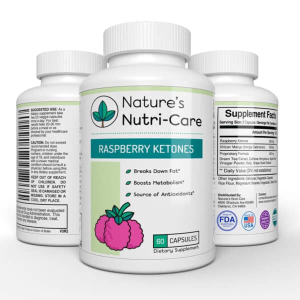 RASPBERRY KETONE WEIGHT LOSS BENEFITS - Nature's Nutri-Care Raspberry Ketones are one of many compounds in raspberries that are healthy. Raspberry Ketones boost the body's metabolism and fat burning process, helping you shed extra fat fast and efficiently. Imagine you can feel the freedom to eat normally while this powerful supplement is hard at work burning the unwanted fat.