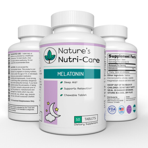 Nature's Nutri-Care Melatonin Chewable Sleep Aid
