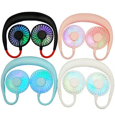 Beat The Heat Double Cool Cordless Breezy Mini Collar Fan - Image 2