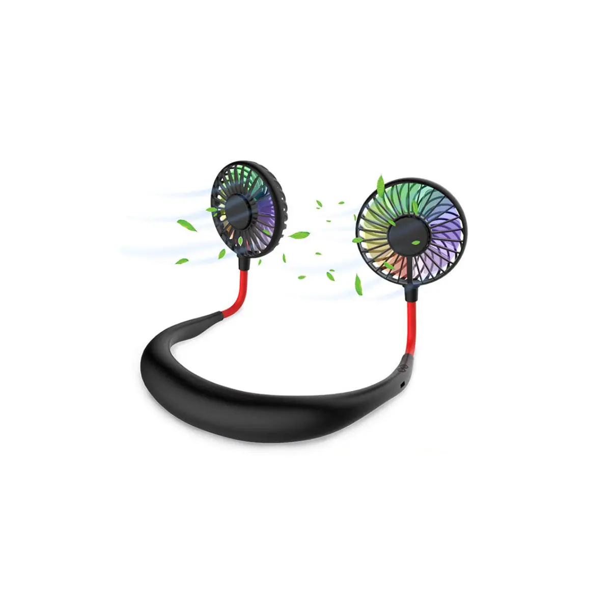 Beat The Heat Double Cool Cordless Breezy Mini Collar Fan - Image 3