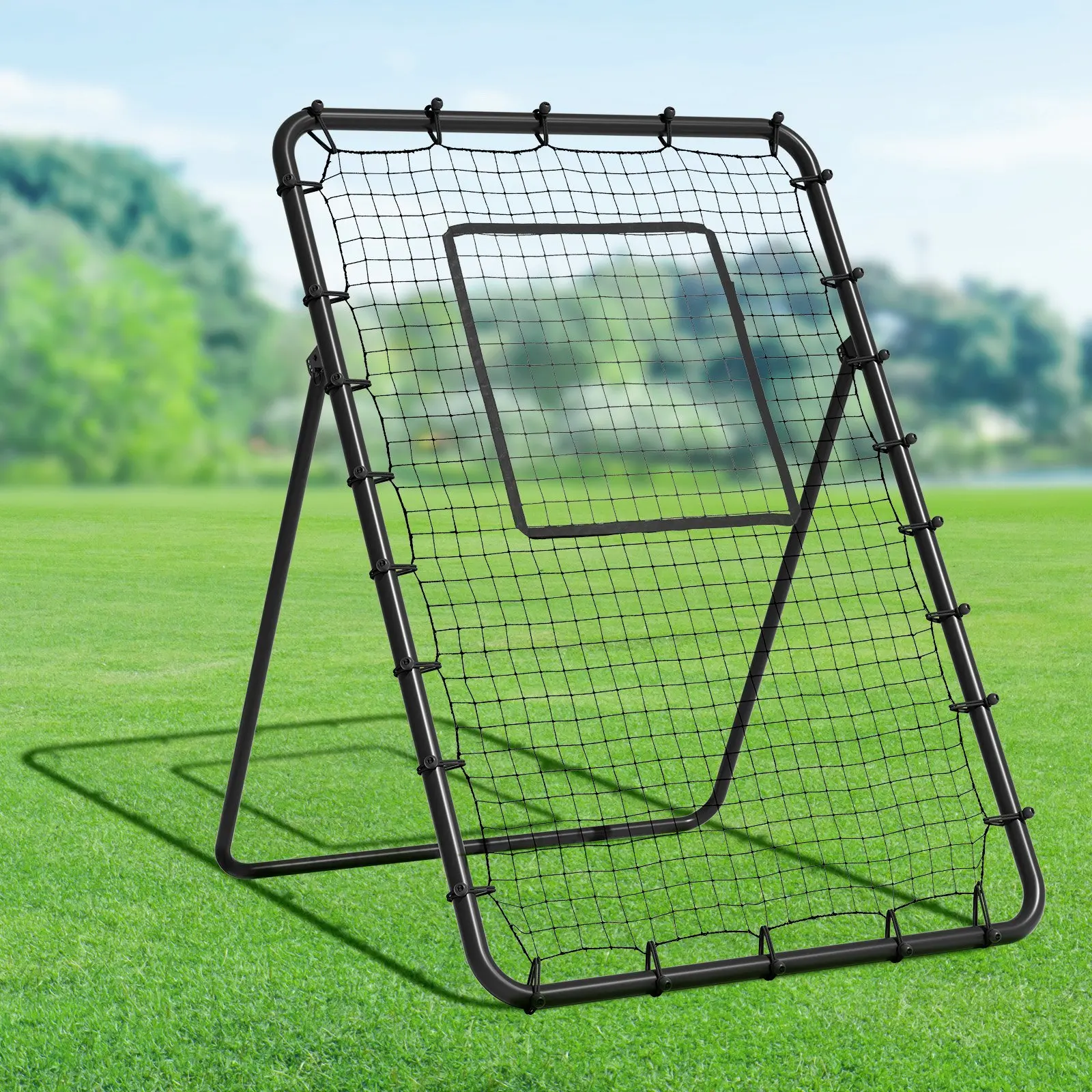 VEVOR Baseball And Softball Rebounder Net, 4 x 6 Feet PitchBack Baseball Nest for Pitching and Fielding Training, Pitch Return Trainer Rebound Net with Pitching Target, 4 Adjustable Angles - Image 17