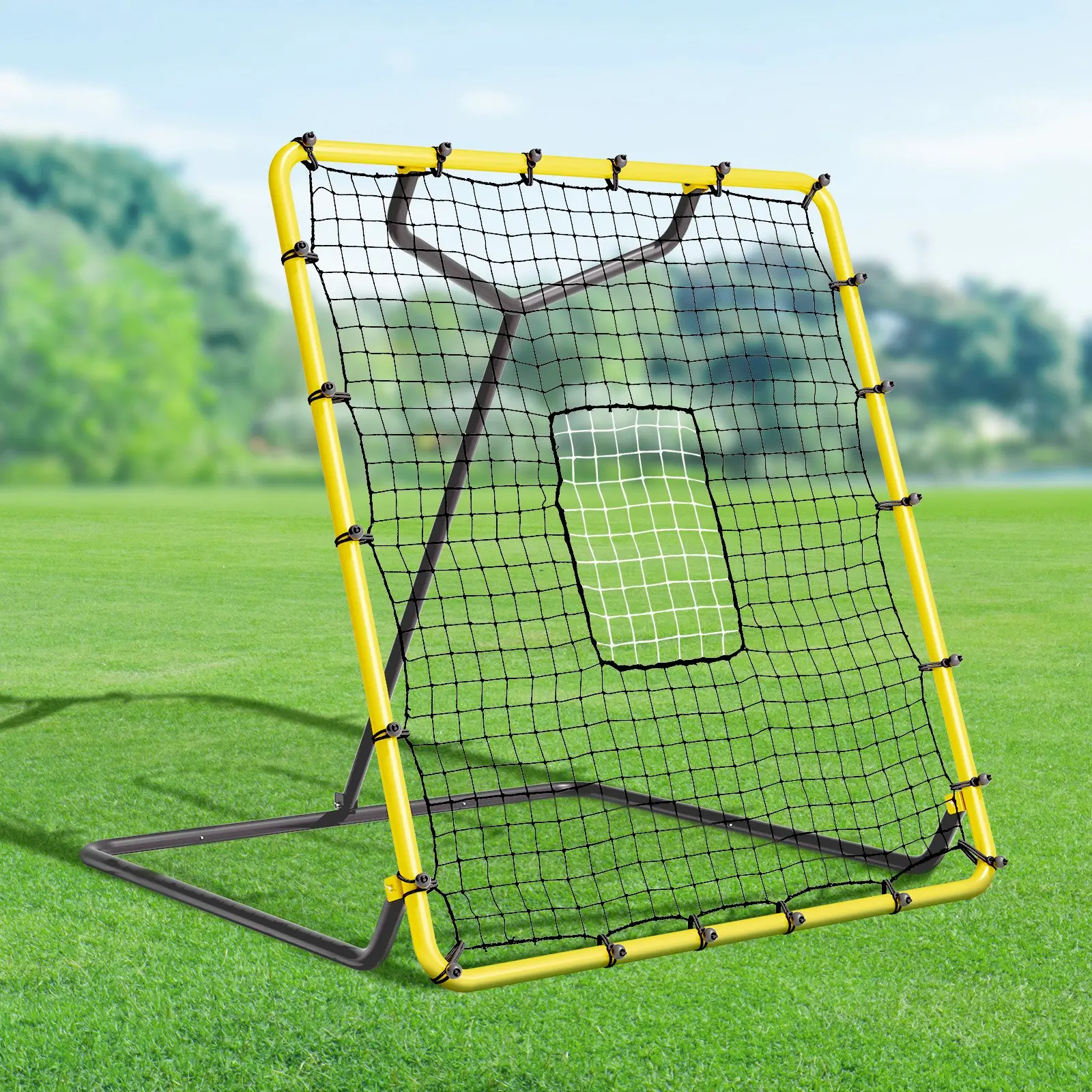 VEVOR Baseball And Softball Rebounder Net, 4 x 4.5 Feet PitchBack Baseball Nest for Pitching and Fielding Training, Pitch Return Trainer Rebound Net with Pitching Target, 4 Adjustable Angles - Image 17