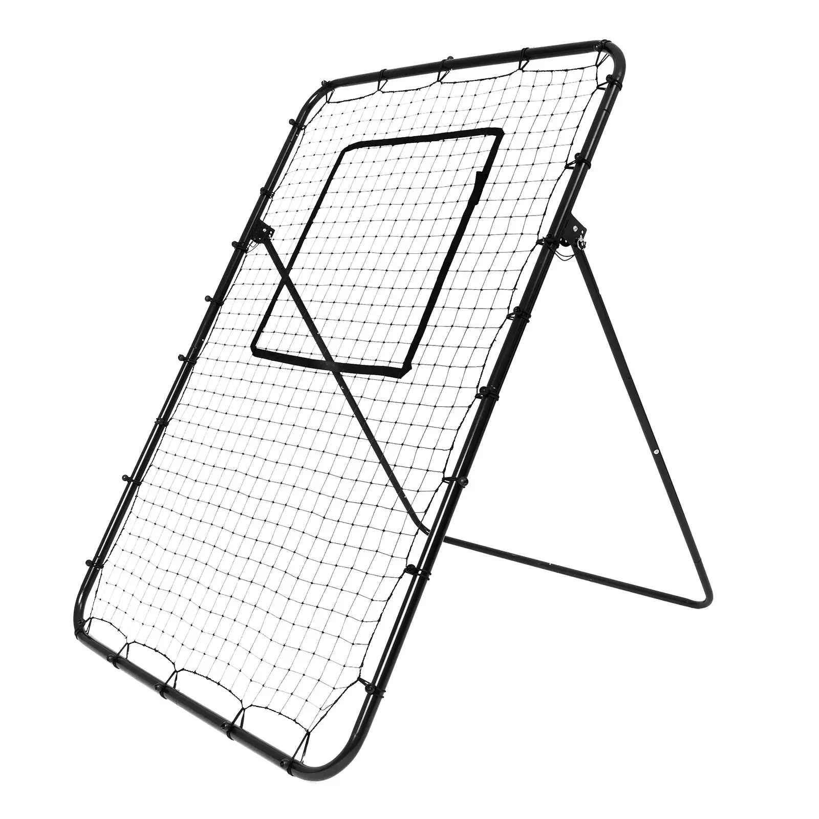 VEVOR Baseball And Softball Rebounder Net, 4 x 6 Feet PitchBack Baseball Nest for Pitching and Fielding Training, Pitch Return Trainer Rebound Net with Pitching Target, 4 Adjustable Angles - Image 9