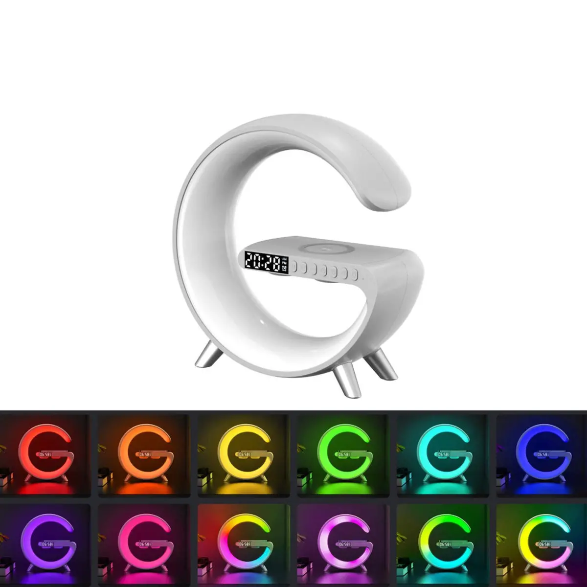 Mooncave Light Wireless Charger And Speaker With Clock - Image 12