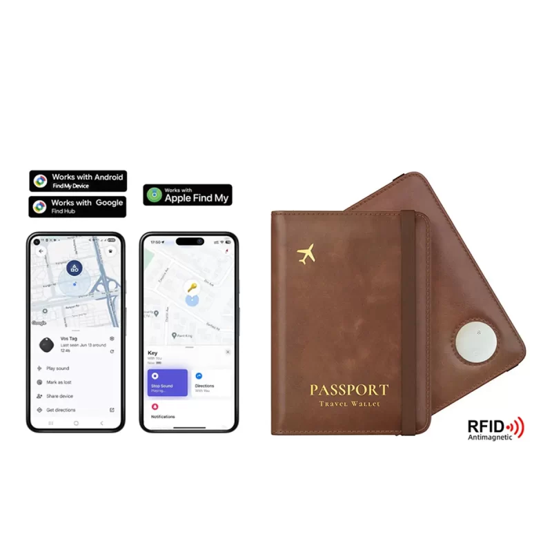Pass Guard Passport Wallet with Secure RFID & GPS Tracker